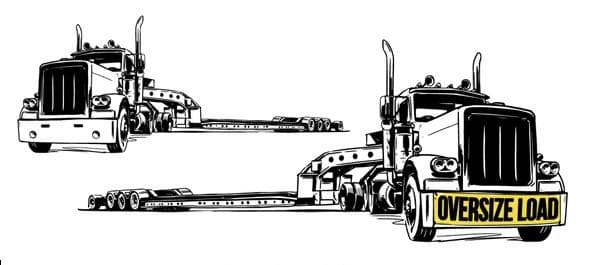 Open deck trailer background